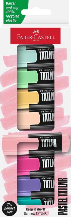 Immagine prodotto Faber-Castell Textmarker TXTLNR Pastell 8er Kartonetui (8x)