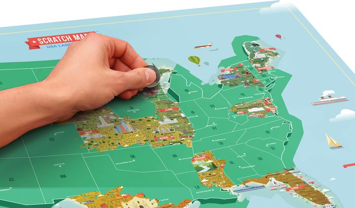 Produktbild Luckies Scratch Malp USA Landmarks (82 x 58 cm)