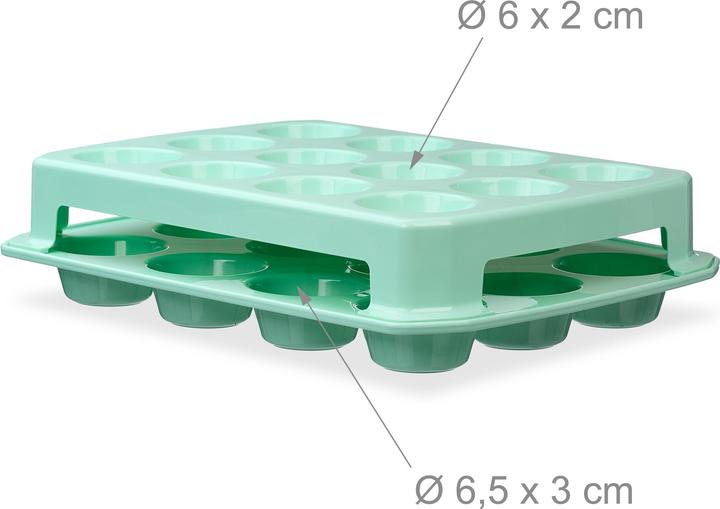 Produktbild Relaxdays Muffin Transportbox