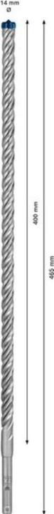 Image du produit Bosch Professional Zubehör Foret marteau Expert SDS plus-7X, 14 x 400 x 465 mm (14 millimètres)