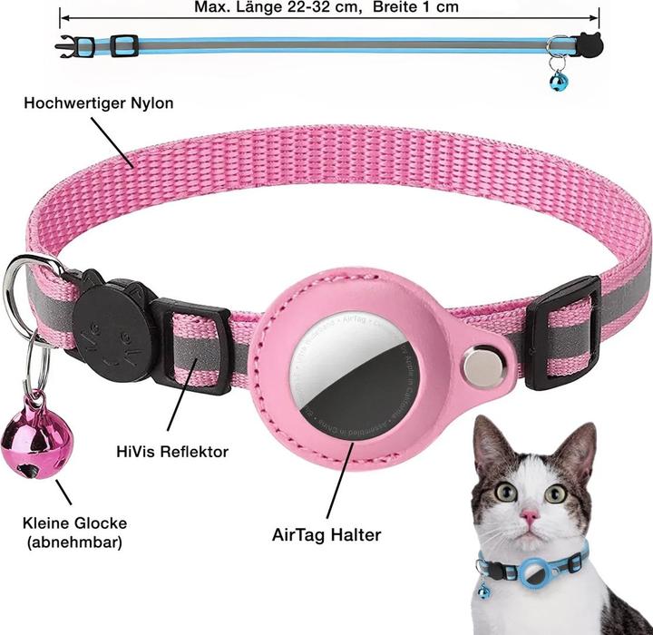 Produktbild Petolino AirTag Halsband mit Reflektor (23, 24, 25, 27, 28, 29, 31, Hund, Katze, Allgemein)