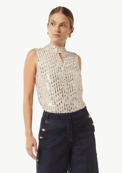 Immagine prodotto Comma Bluse Blusentop mit Pailletten (44)