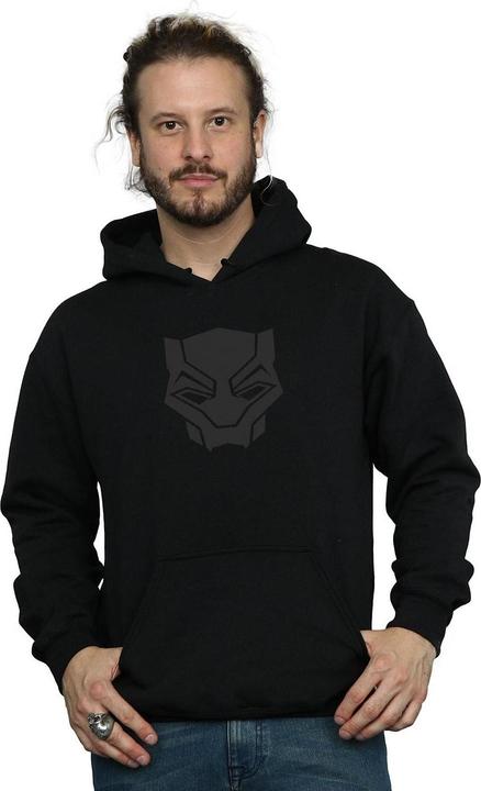 Actual product image Mens Black Panther Black On Black Hoodie (S)