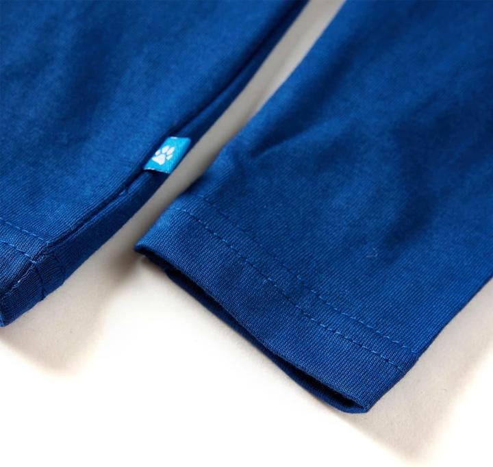 Produktbild vidaXL Kinder-Langarmshirt Dunkelblau 104,Material: 100 (104)