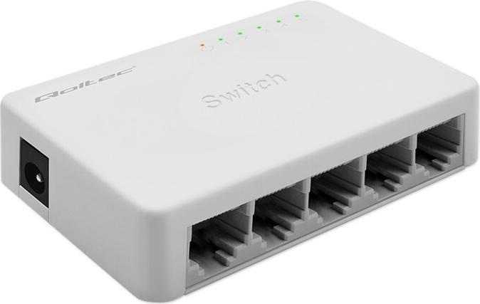 Qoltec Netzwerk Switch 5xRJ45 Port 1000Mbps LAN (5 ports)
