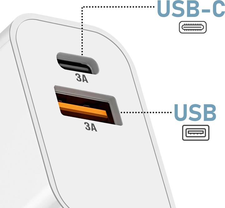 Image du produit Akashi USB-C + USB (15 W)