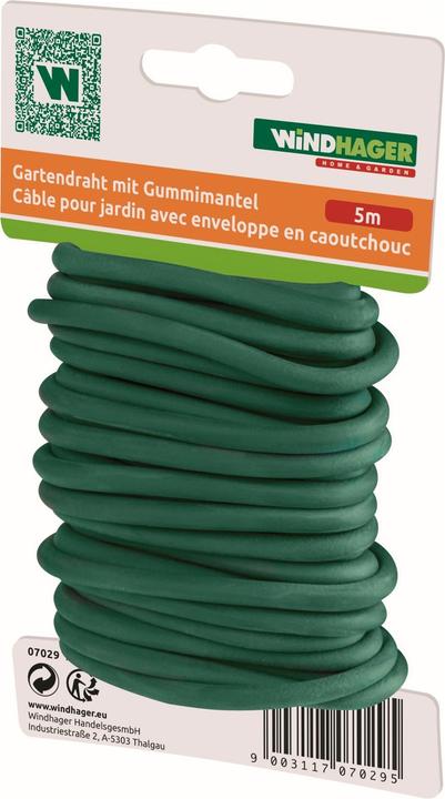 Windhager Filo da giardino con rivestimento in gomma (500 cm, 0.50 cm)