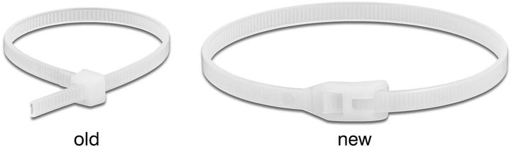 Image du produit Delock Colliers de serrage à tête plate L 280 x l 7,6 mm 100 pièces (280 mm, 100 pcs)