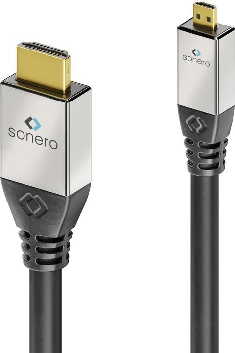 Actual product image Sonero Cable Micro-HDMI (HDMI-D) - HDMI, 2 m (2 m)