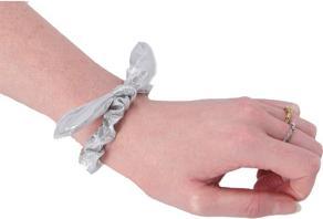 Actual product image Hair tie set pink-silver 3 pieces 3 (Hair tie)