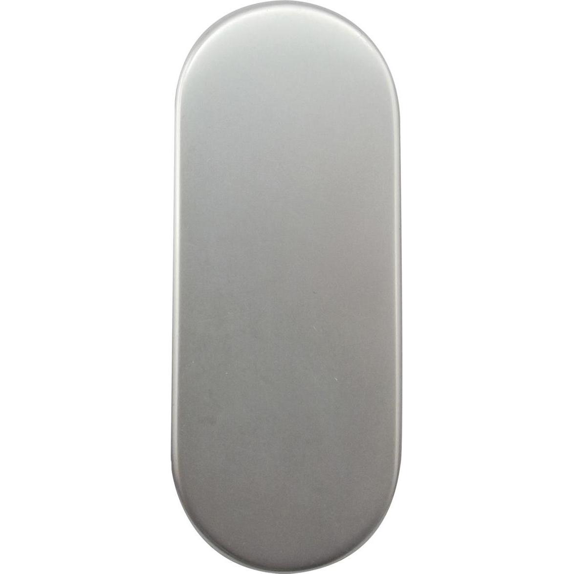 Grundmann, Türgriff + Fenstergriff, Blindrosette GEOS 30 x 72 x 8 mm, silber eloxiert 1 Stück Zubehör Türbeschläge (Türg...