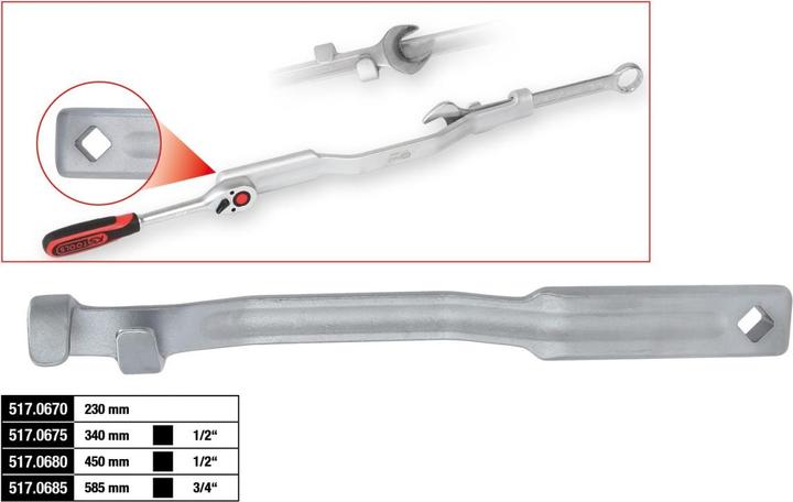 Produktbild KS Tools 517.0675 Schlüsselverlängerung Verlängerungsadapter (26 mm)