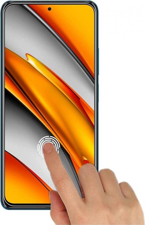 Actual product image Screenguard Xiaomi Poco F3 bulletproof glass protective film Case Friendly Design (1 pcs., Xiaomi Poco F3)