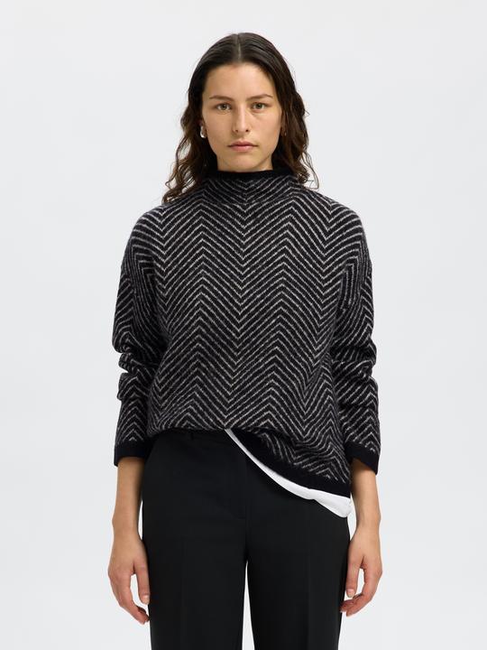 Produktbild Selected Fischgrät Strickpullover (M)