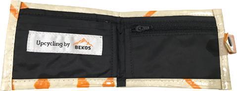 Produktbild Bekos Upcycling - handliche Geldbörse mit Lasche aus recycelten Zementsäcke Camel