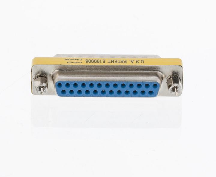 Actual product image Valueline Serial Adapter D-SUB 25-Pin Male - D-SUB 25-Pin Female Metal (0.05 m)