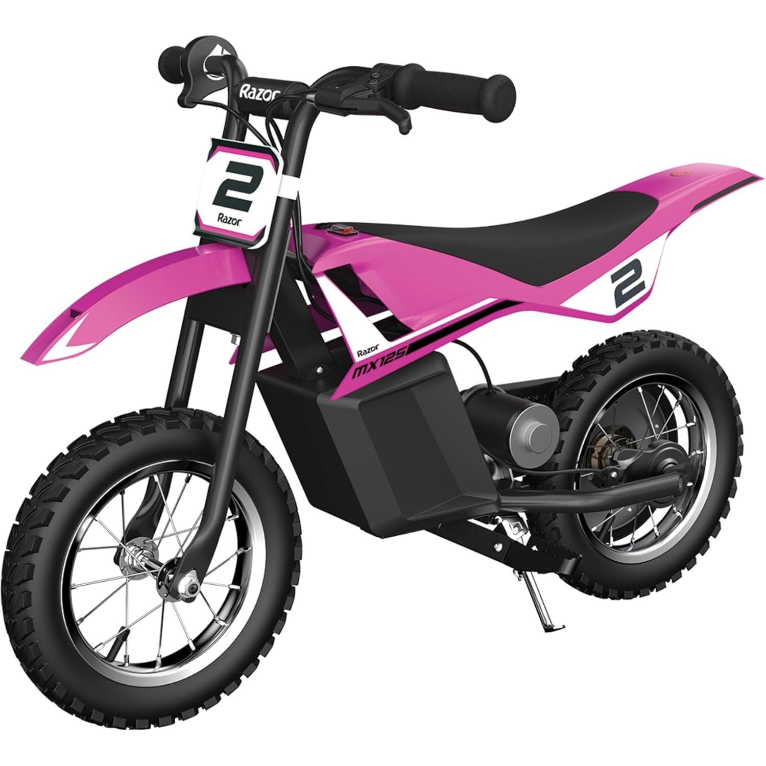 Razor Cavalcabile elettrico MX 125 Dirt Rocket rosa (12 V)