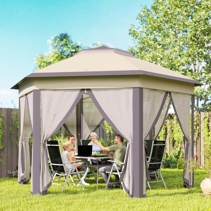 Actual product image Outsunny Folding pavilion with carrier bag (405 cm, 405 cm)