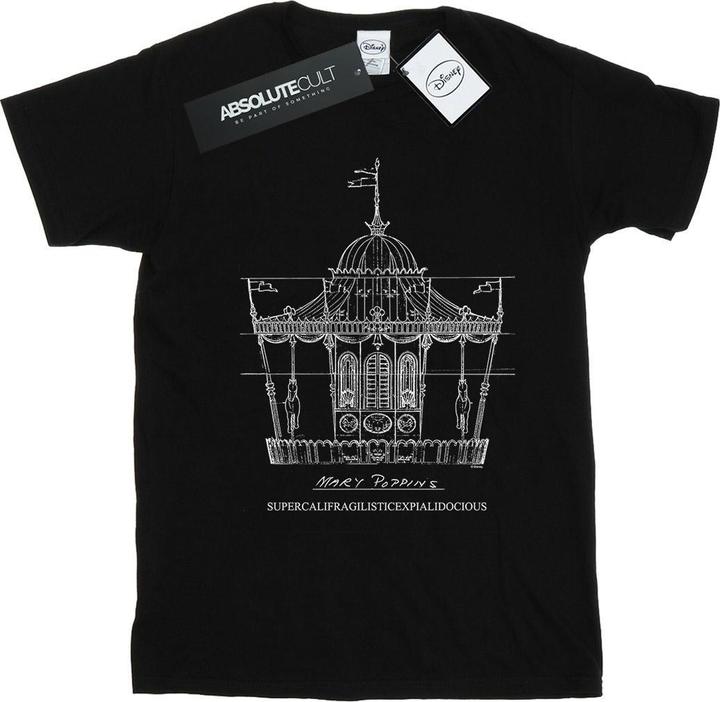 Immagine prodotto Disney Mary Poppins Carousel Sketch Maglietta Uomo (5XL)