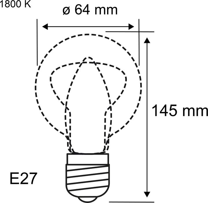 Produktbild Paulmann Kolben ST64 Inner Glow (E27, 4 W, 200 lm, 1 x, A)