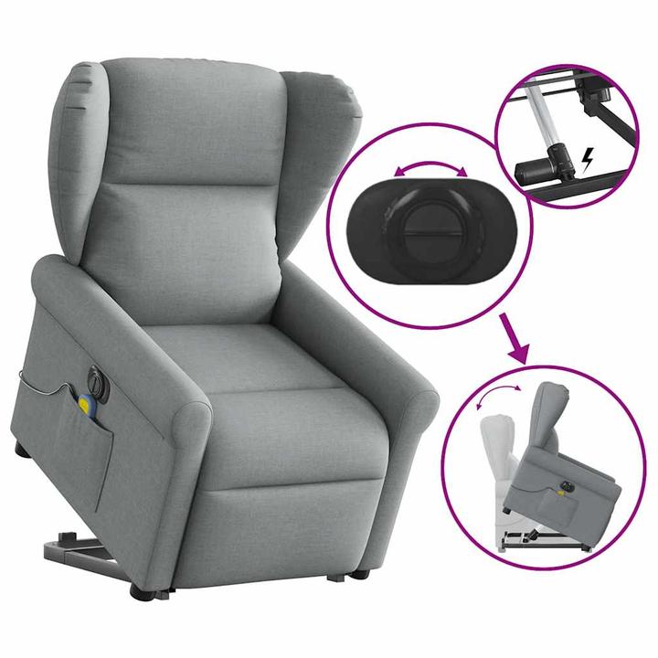 Image du produit vidaXL Massagesessel mit Aufstehhilfe