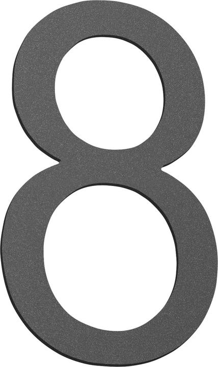 CMD Hausnummer Klein IP44 Anthrazit Made in Germany CMD-8anthrazit