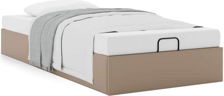 Actual product image VidaXL Ottoman bed without mattress white 140x200 cm faux leather (140 x 200)