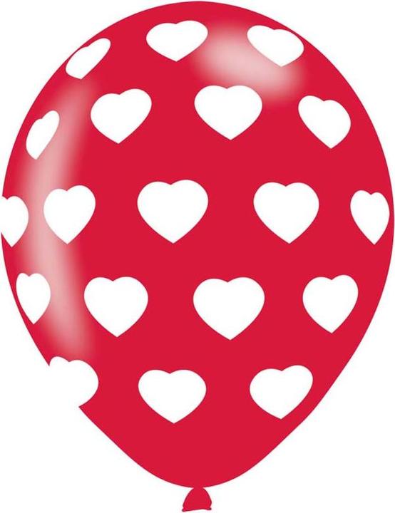 Produktbild Amscan Herz BallonÄrmel Latex Party 6erPack (6x)