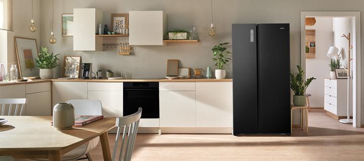 Image du produit Etna AKV678ZWA - Amerikaanse koelkast - Zwart - No-Frost (519 l)