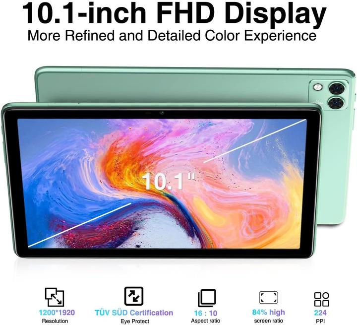 Actual product image Doogee T10S (Tablette 4G - 10.1", 128 Go, 6 Go RAM) Vert (4G, 10.10", 128 GB, Green)