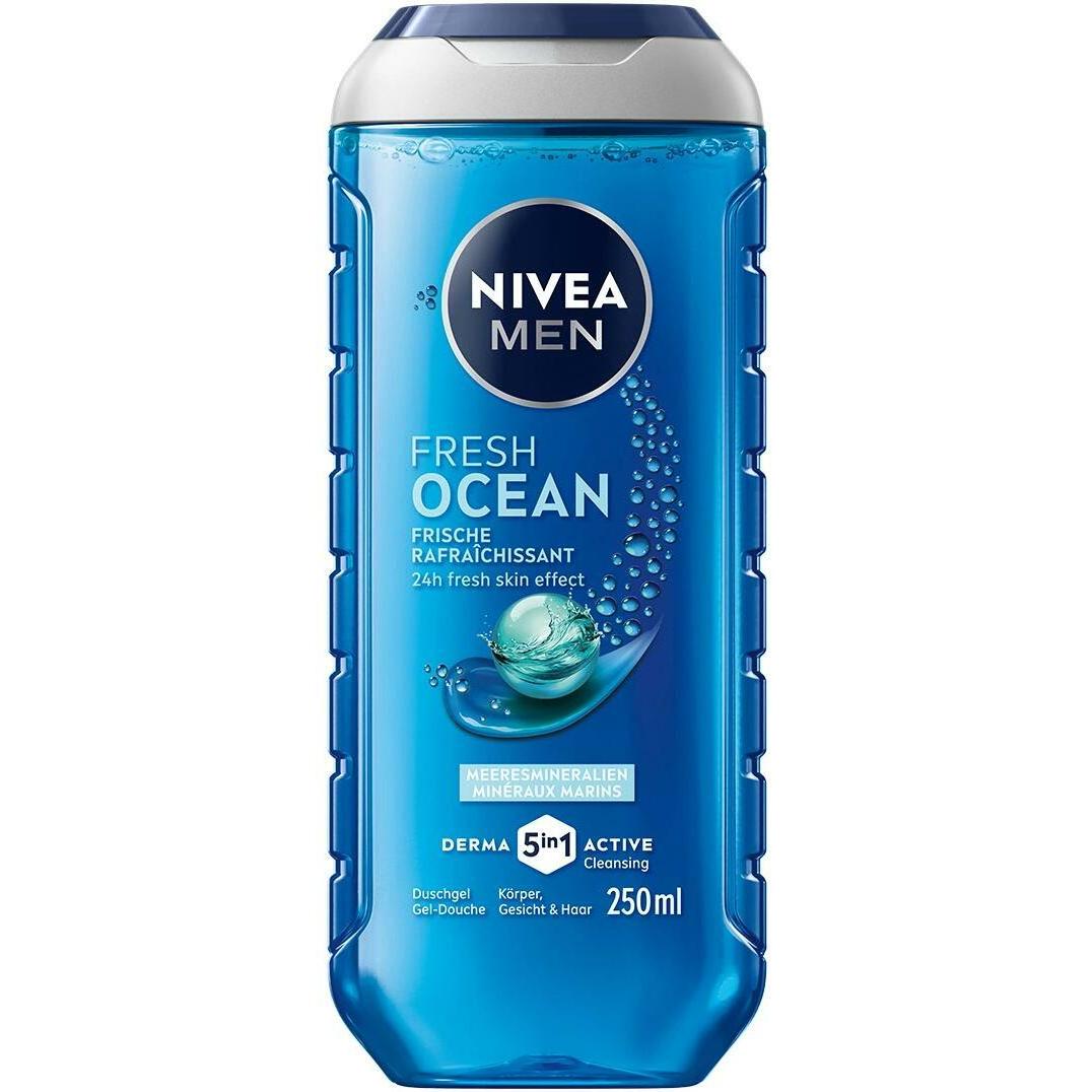 NIVEA MEN, Duschmittel, Fresh Ocean Pflegedusche (250 ml)