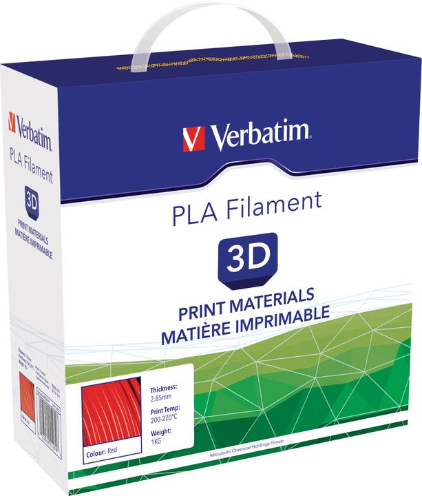 Actual product image Verbatim Filament (PLA, 2.85 mm, 1000 g, Red)