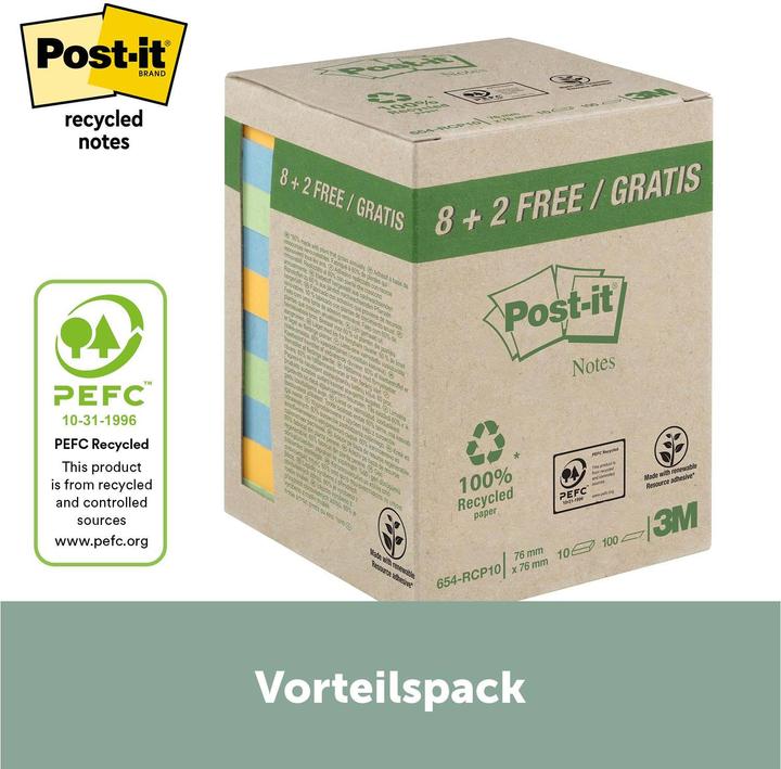 Image du produit Post-it Bloc-notes (76 x 76 mm)