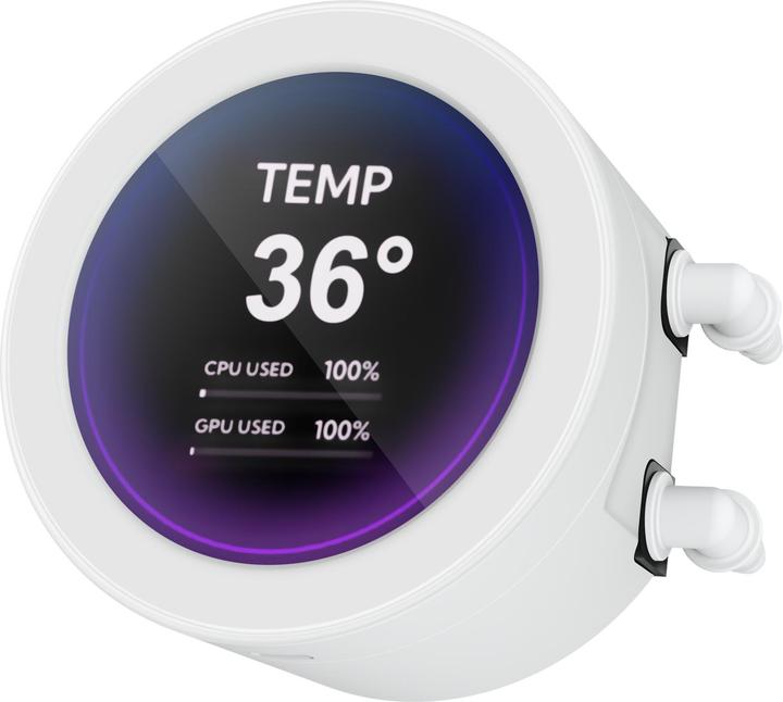 Actual product image Sama Gears Q70 White 360mm AIO