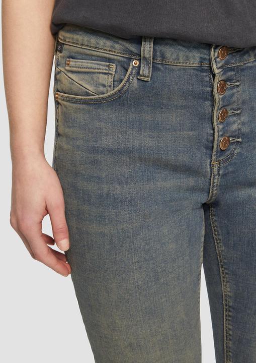 Actual product image S.Oliver Jeans-Hose Jeans Catie / Slim Fit / Mid Rise / Slim Leg / Knopfleiste (W38/L32)