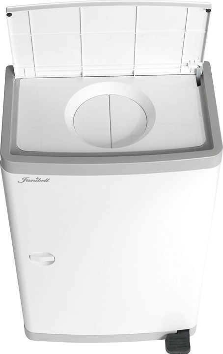 Produktbild Janibell Windeleimer Diaper Pail Mülleimer weiss 43 L mit grosser Kapazität und Fusspedal, effizient u