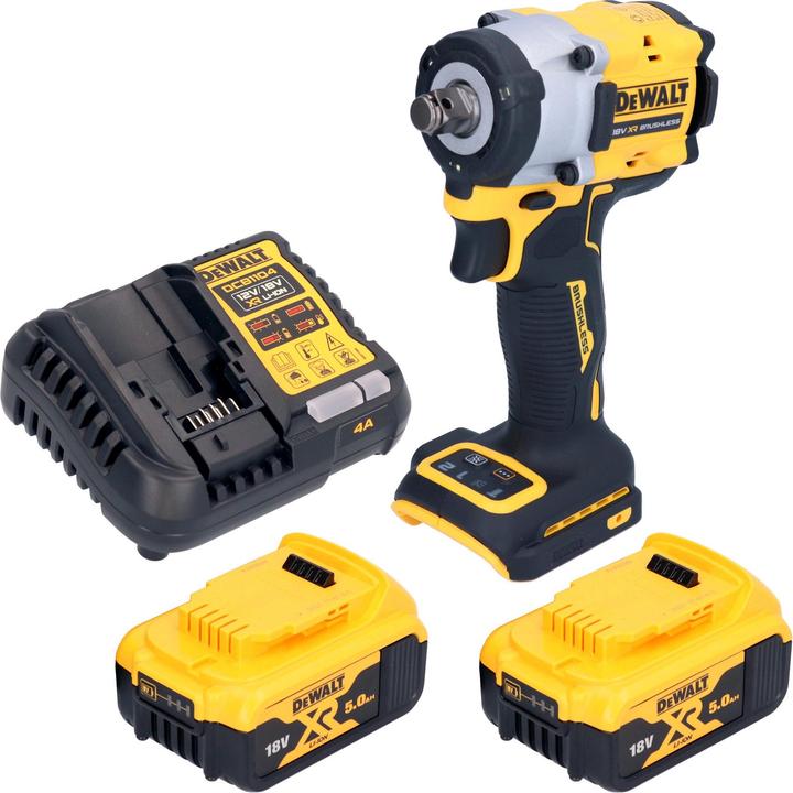 Produktbild DeWalt DCF 921 P2 Akku Schlagschrauber 18 V 400 Nm 1/2" Brushless + 2x Akku 5,0 Ah + Ladegerät