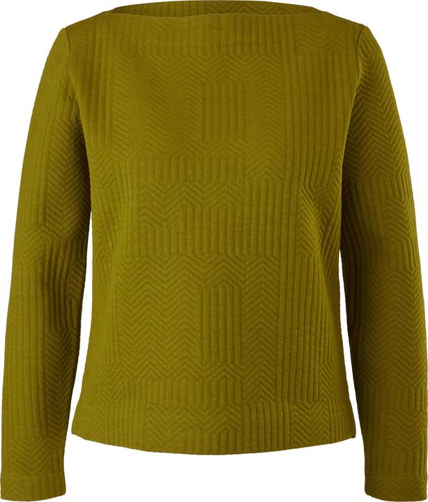 Produktbild s.Oliver Sweatshirt Sweatshirt mit Fischgrat-Muster (34)
