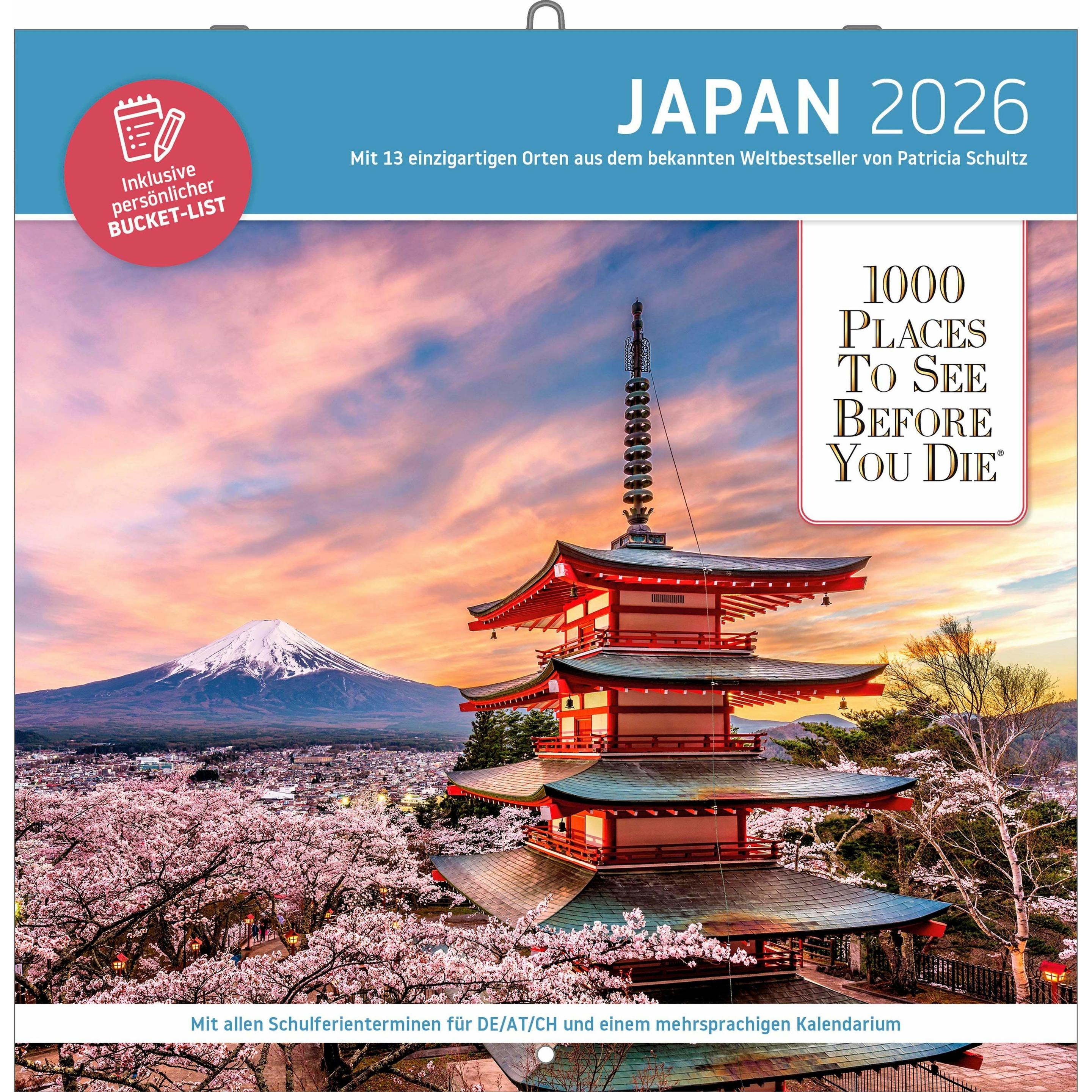 Neumann 1000 Places to See Before You Die – Japan Broschürenkalender