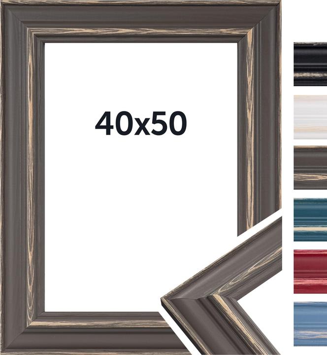 Immagine prodotto Dörr Bilderrahmen Boho, Grau, 40 x 50 cm, Bildformat (40 x 50 cm)