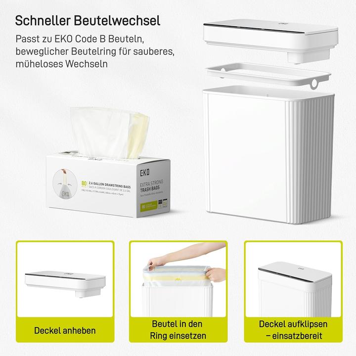 Produktbild EKO Sensor-Mülleimer Brio Slim (10 l)