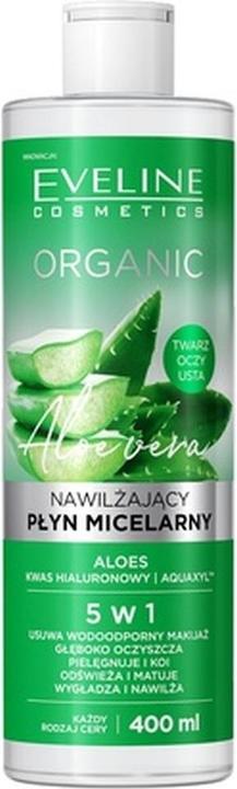 Eveline Organic moisturising micellar liquid for all skin types Aloe Vera 400ml