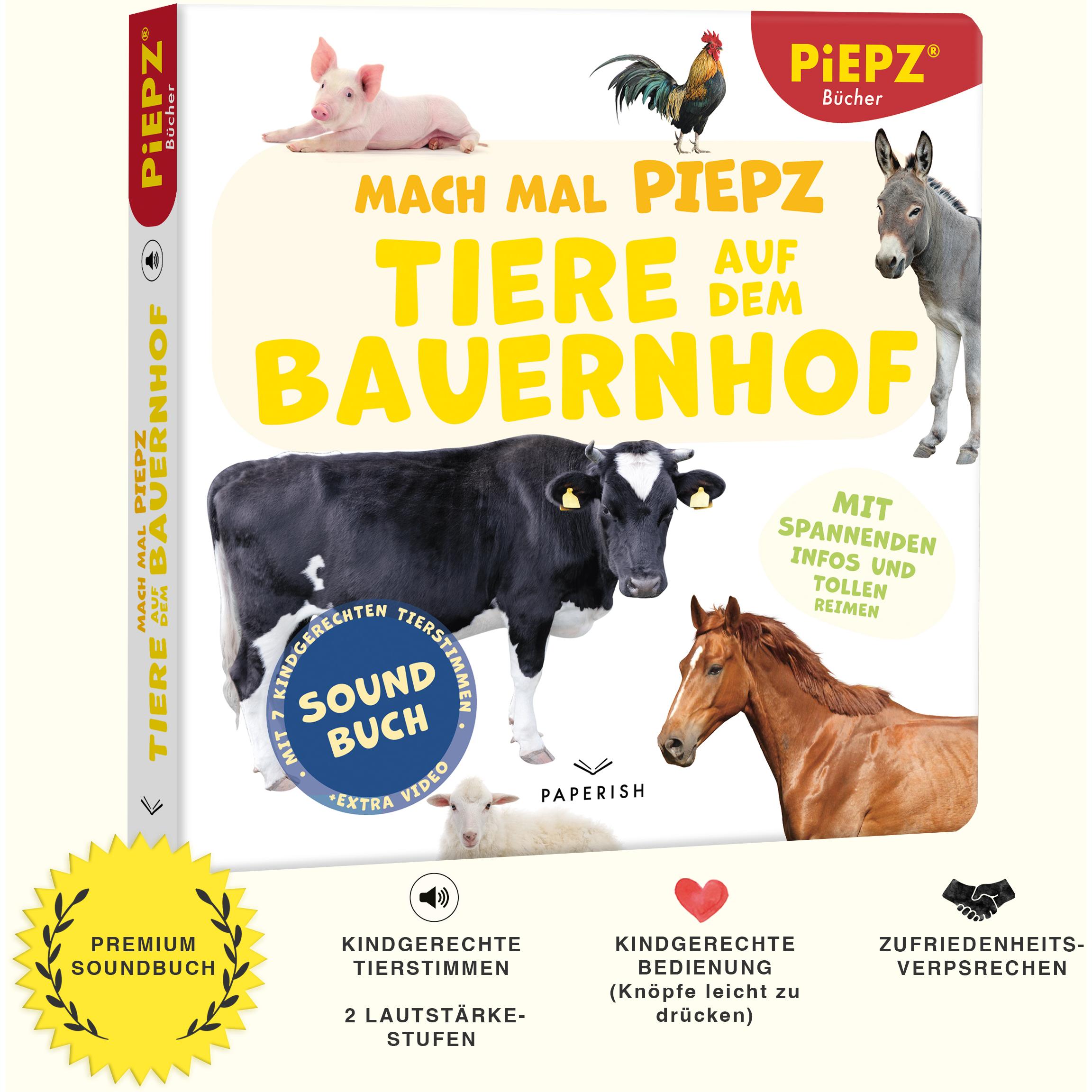 Thumbnail - Paperish, Babybücher, Mach mal PIEPZ - Tiere auf dem Bauernhof (Deutsch)
