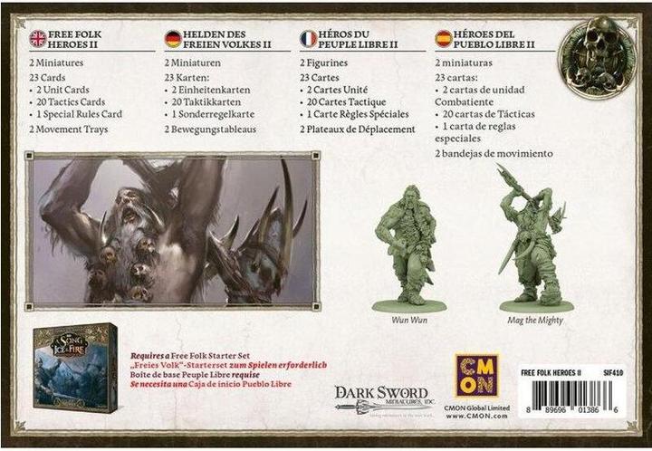 Image du produit Cmon CMND0166 - Song of Ice & Fire : Free Folk Heroes #2, jeu de plateau, pour 2 joueurs (Espagnol, 2 Joueur)