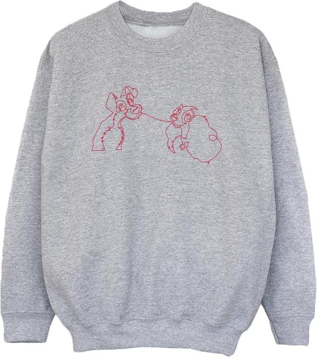 Immagine prodotto Disney Lady And The Tramp Spaghetti Outline Felpa Ragazzi (104)