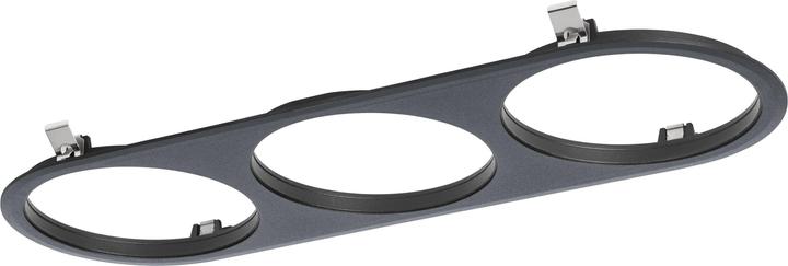 Actual product image EGLO 60924 IN111/3 Installation frame 3 round 468x165mm black, chrome