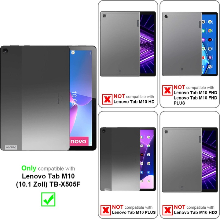 Productafbeelding Cadorabo Tablethoes Universeel 360 (Lenovo Tab M10)