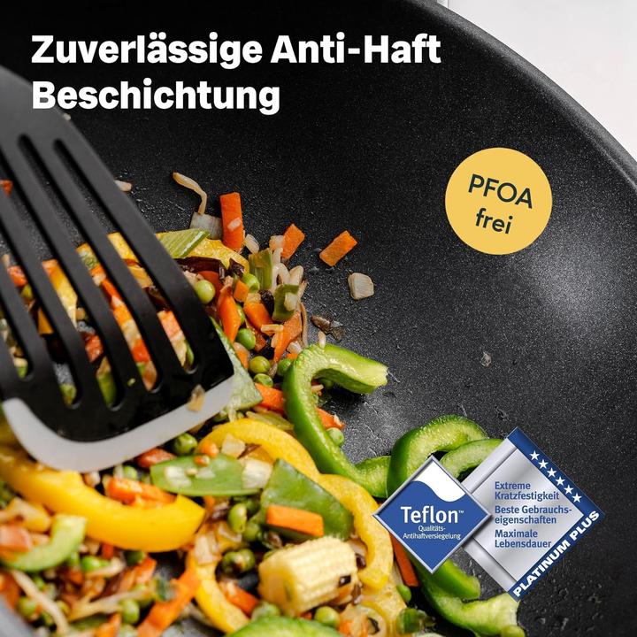 Image du produit Silberthal Poêle à wok (28 cm, Wok, Acier inoxydable)