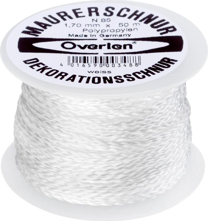 Produktbild HP Autozubehör Maurerschnur Länge 50 m Ø 1,7 mm 40 kg Polypropylen weiss (50 m)