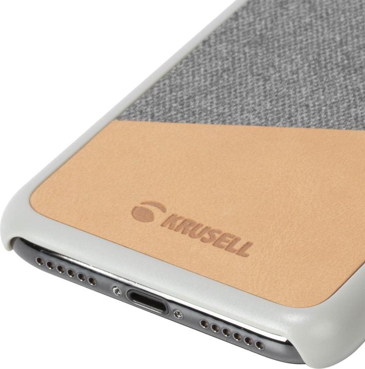 Actual product image Krusell Tanum Cover Apple iPhone XS nude / gray (Apple iPhone XS)